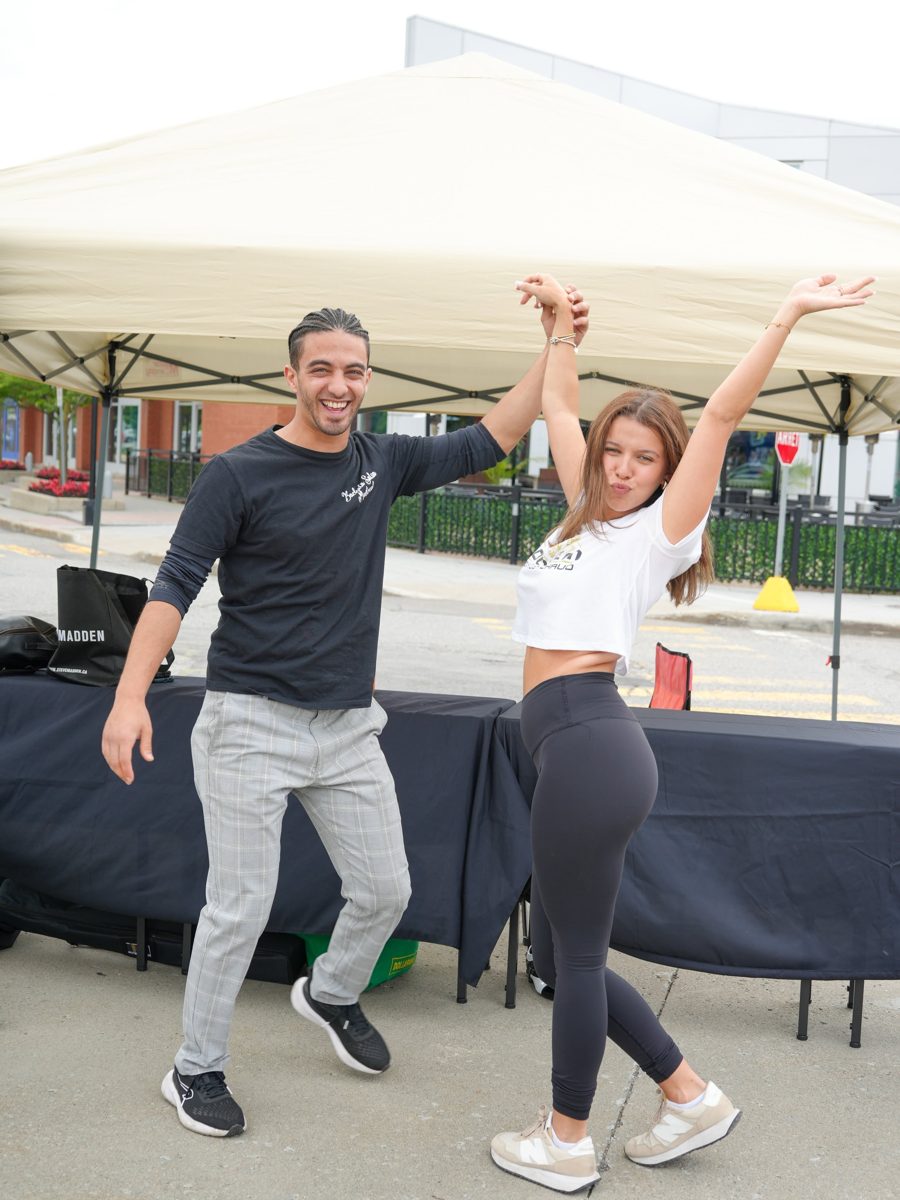 Outdoor social dancing